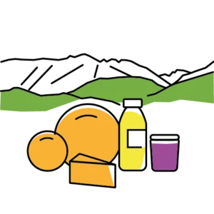 Milch-Produkte von der Alp