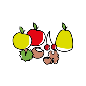 Obst, Nüsse, Kastanien