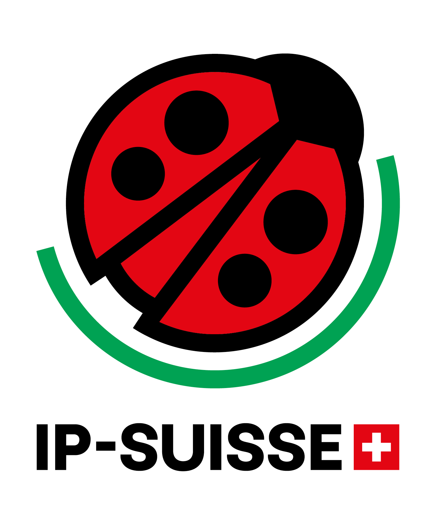 Logo von IP-SUISSE zeigt einen Marienkäfer. Der externe Bildlink führt auf ip-suisse.ch.